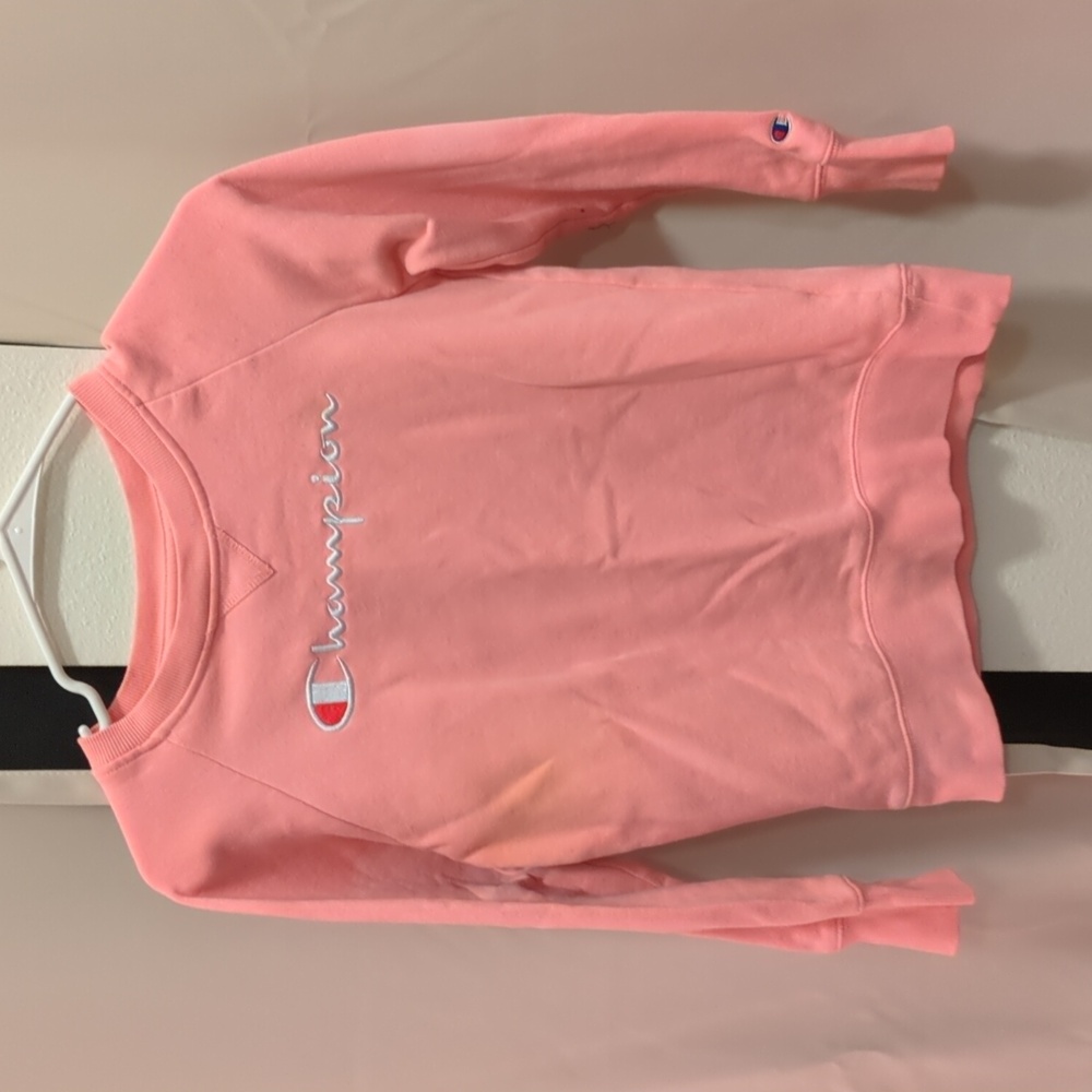 Girls Pink Champions Sweatshirt Size Large